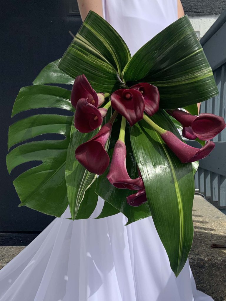 Wedding Bride Bouquet - Calla Lillies Detail