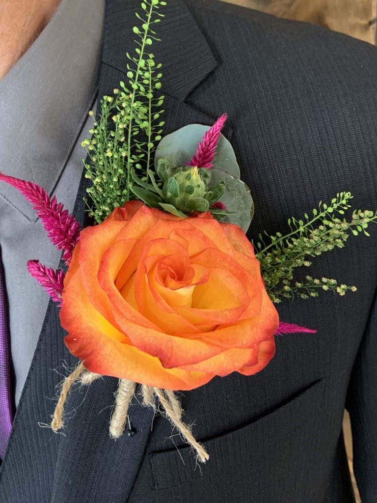 Wedding Groom Boutonniere